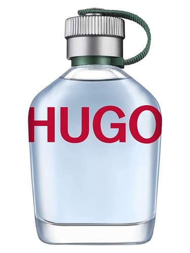Hugo Boss Hugo Man perfume bottle – blurred decorative background