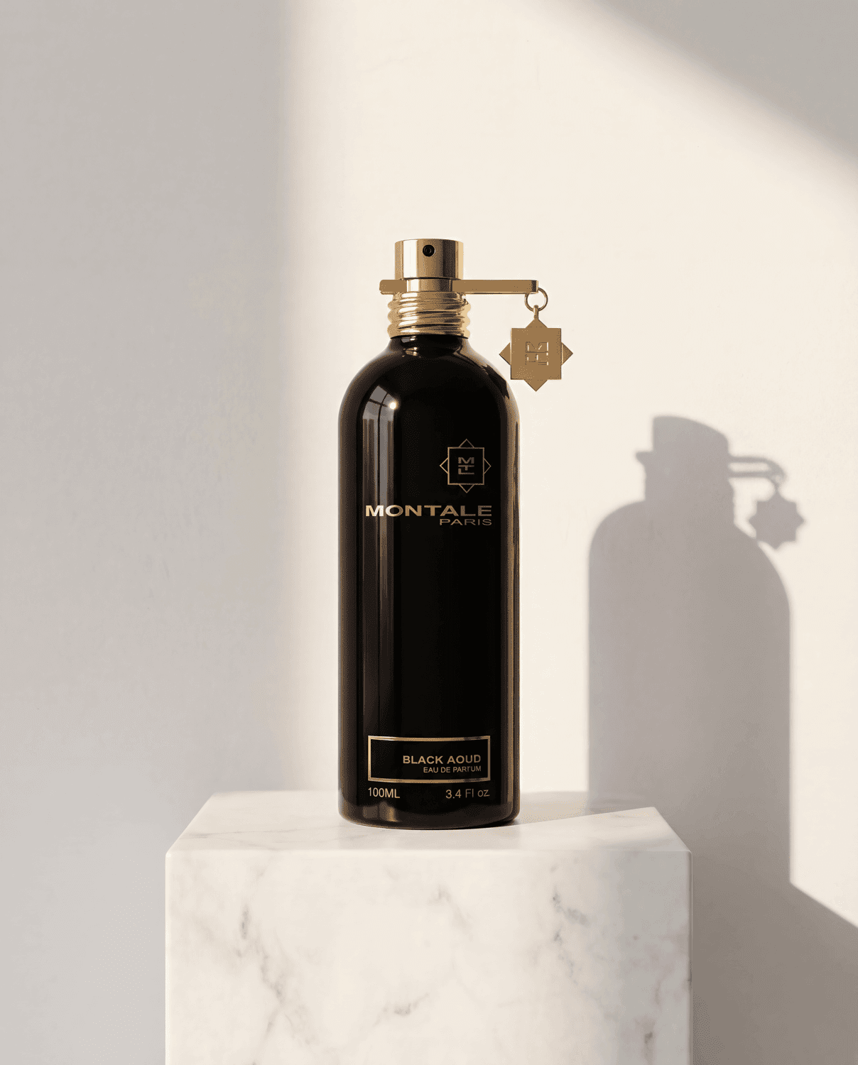 Black Aoud by Montale - Marble Product Shot January 2026 Fragrance
