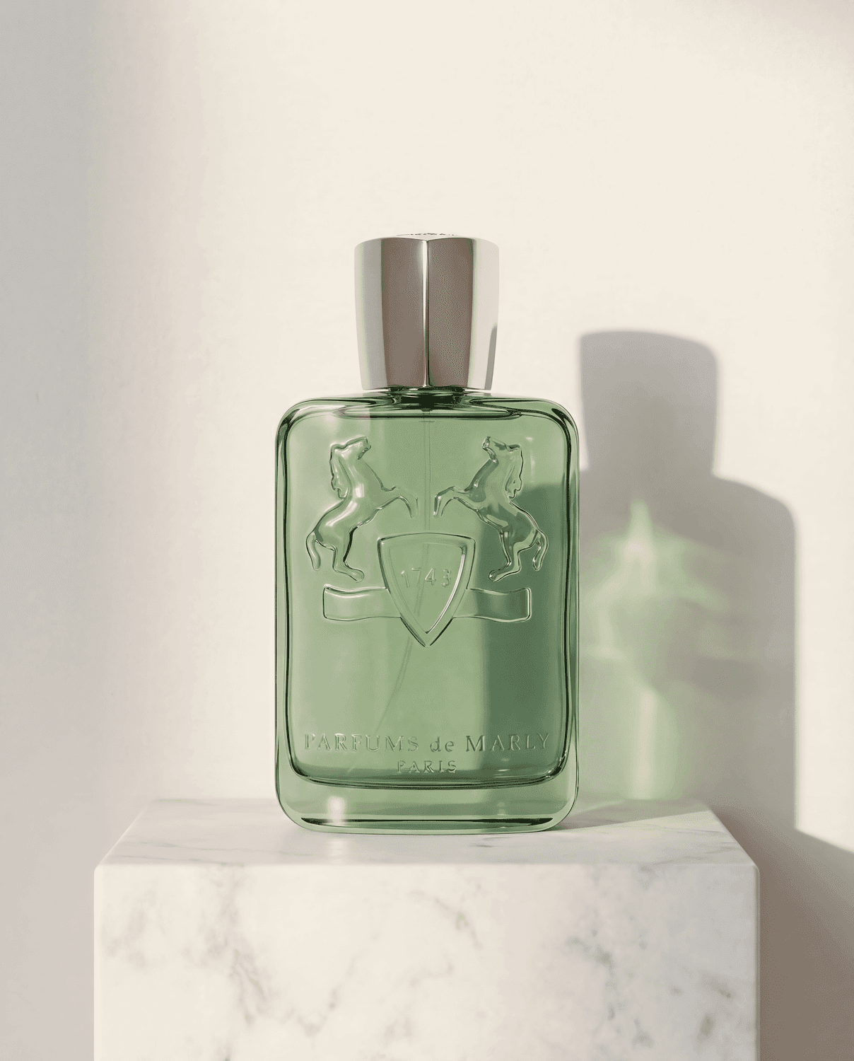 Greenley by Parfums de Marly - Marble Product Shot January 2026 Fragrance
