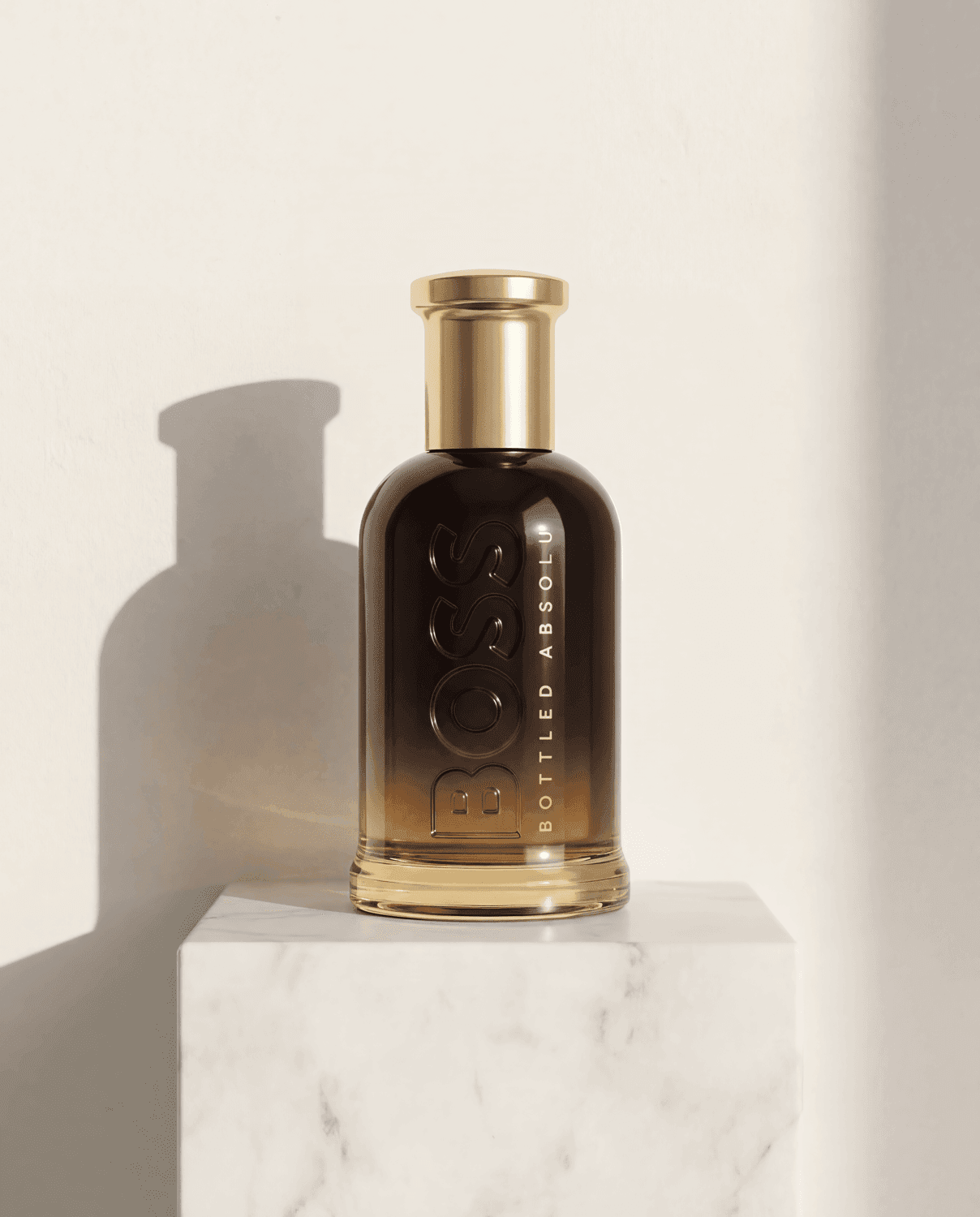 Bottled Absolu by Hugo Boss - Marble Product Shot January 2026 Fragrance