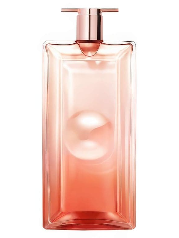 Lancôme Idôle Now perfume bottle – blurred decorative background