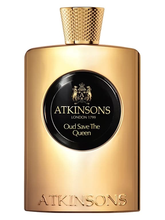 Atkinsons Oud Save The Queen perfume bottle - luxury fragrance