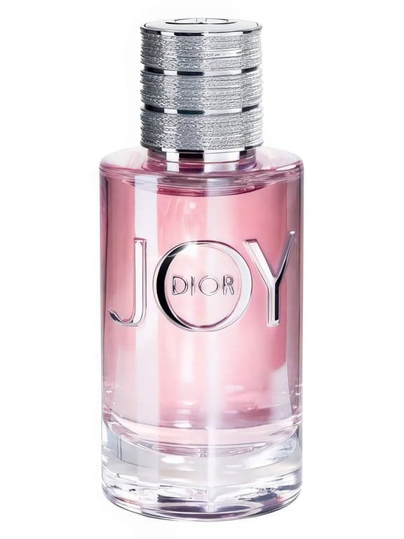 Dior Joy by Dior perfume bottle – blurred decorative background