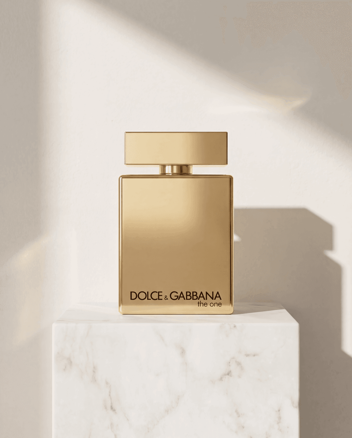 The One Gold For Men by Dolce&Gabbana - Marble Product Shot January 2026 Fragrance