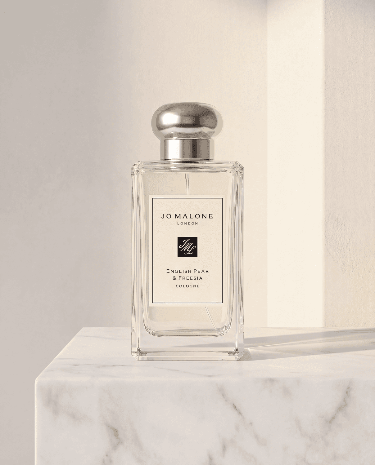 English Pear Freesia by Jo Malone London - Marble Product Shot January 2026 Fragrance