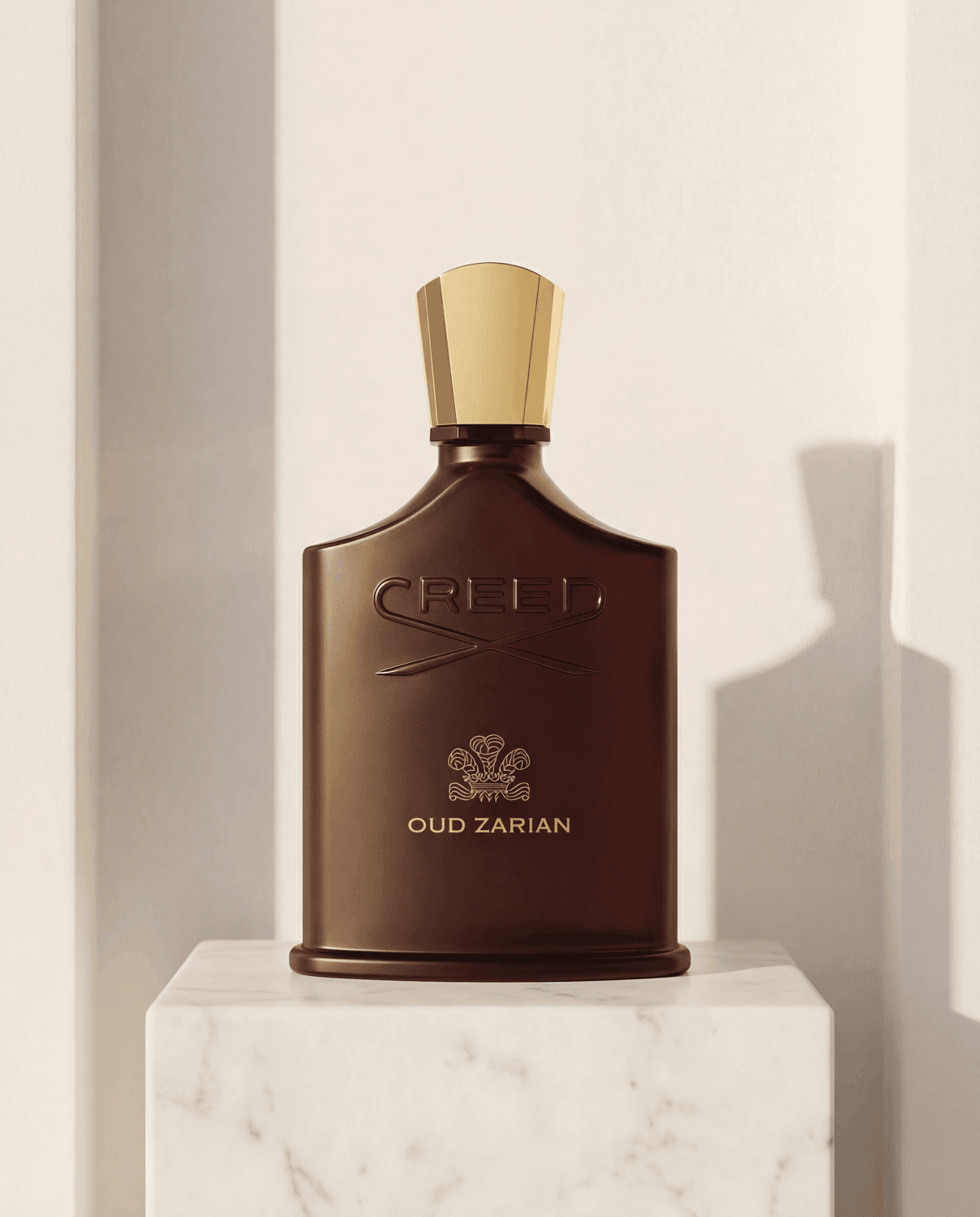 Oud Zarian by Creed - Marble Product Shot January 2026 Fragrance