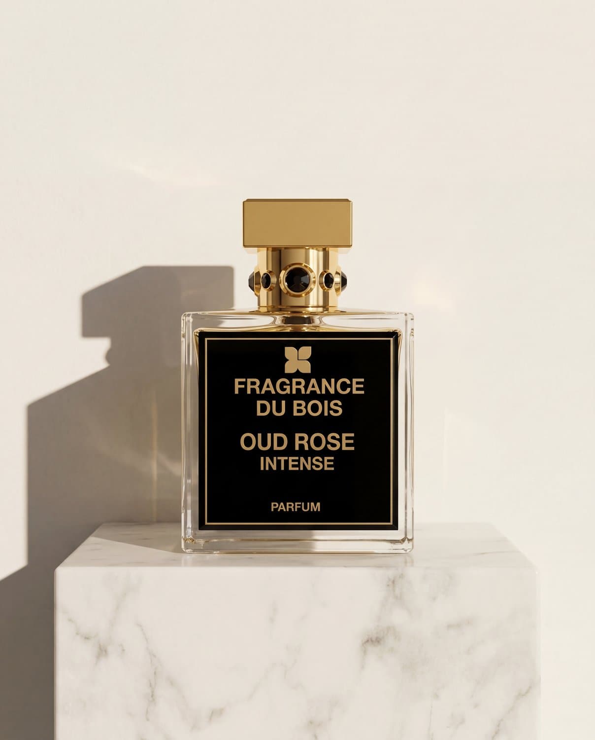 Oud Rose Intense by Fragrance Du Bois - Marble Product Shot January 2026 Fragrance