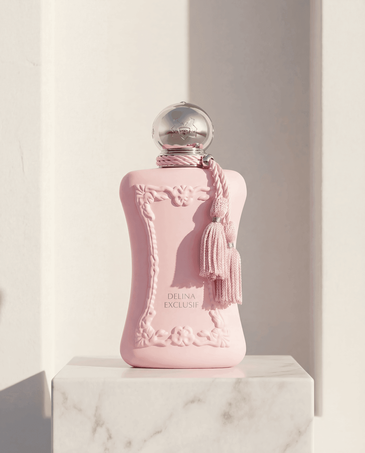 Delina Exclusif by Parfums de Marly - Marble Product Shot January 2026 Fragrance
