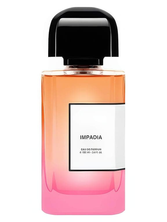 BDK Parfums Impadia perfume bottle – blurred decorative background