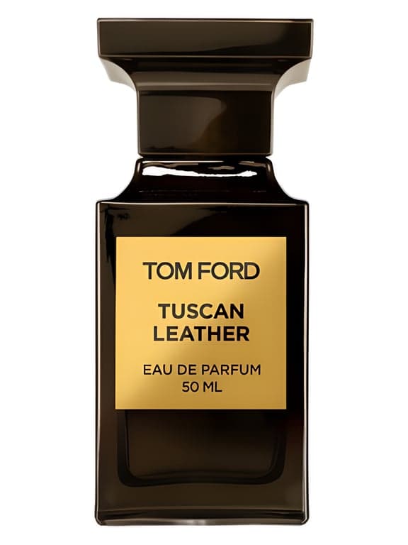 Tom Ford Tuscan Leather perfume bottle - luxury fragrance