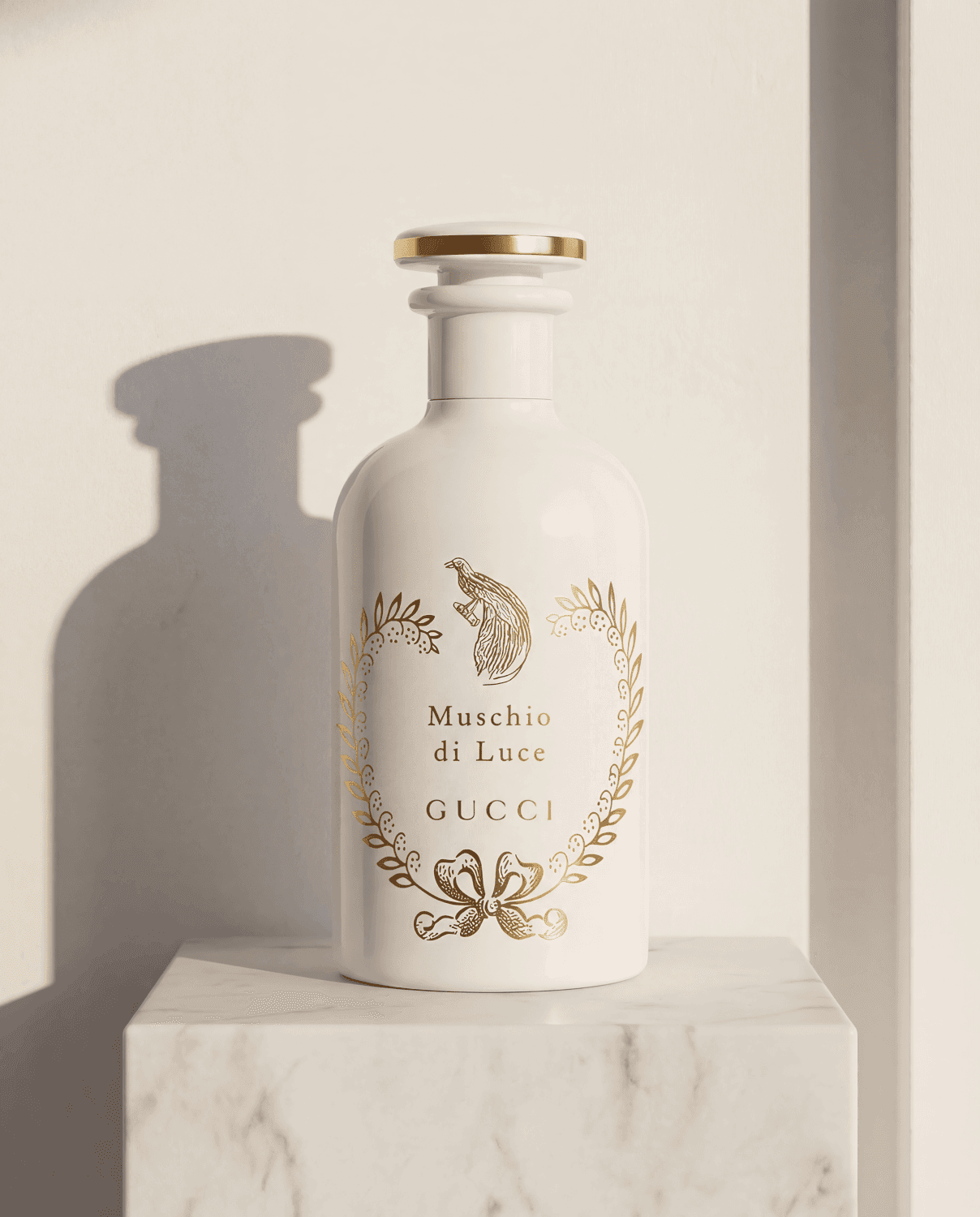 Muschio di Luce by Gucci - Marble Product Shot January 2026 Fragrance