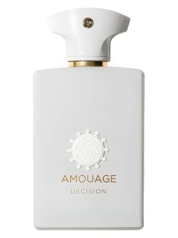 Amouage Decision perfume bottle - luxury fragrance