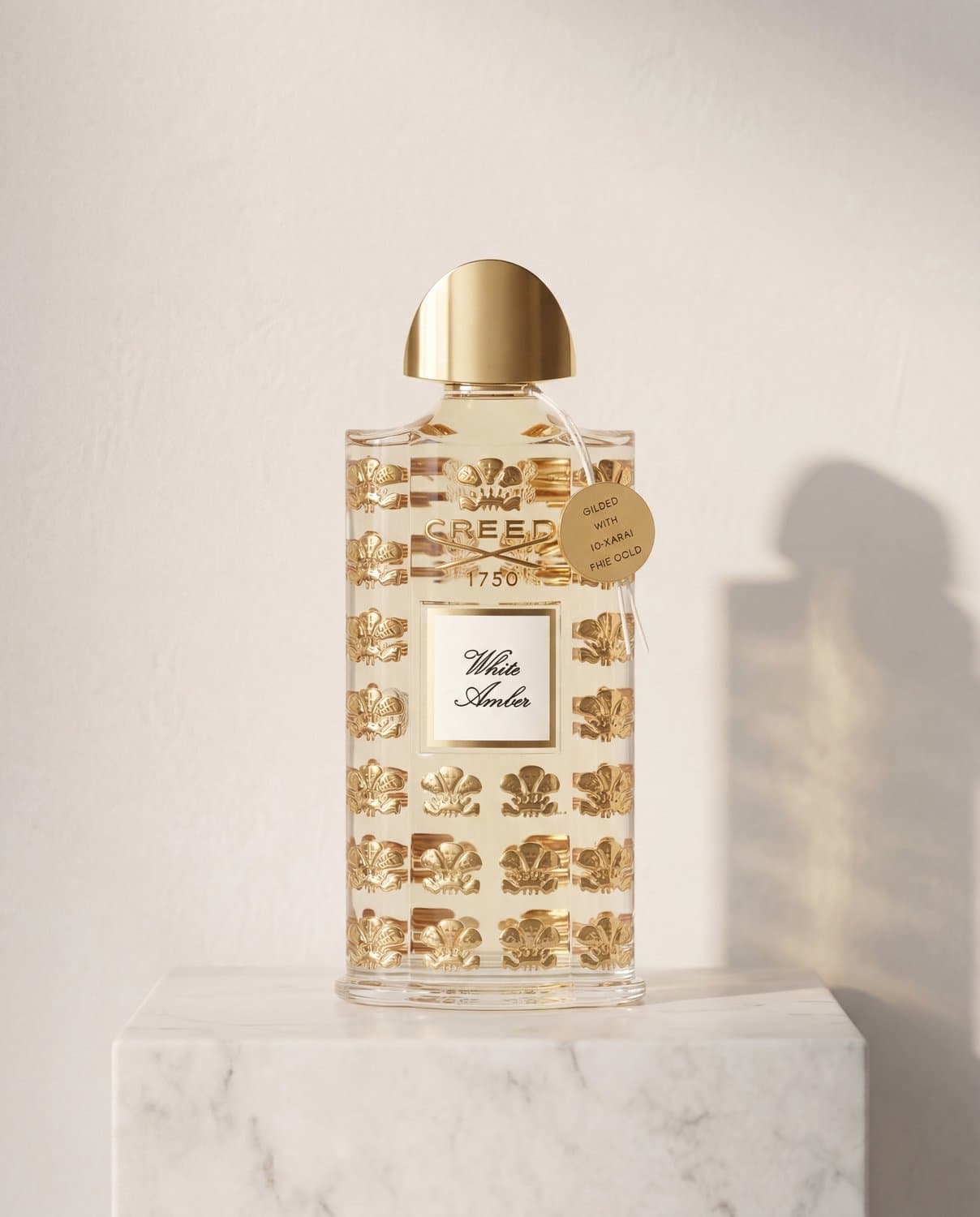 White Amber by Creed - Marble Product Shot January 2026 Fragrance