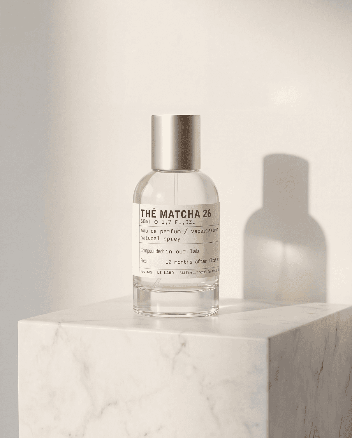 The Matcha 26 by Le Labo - Marble Product Shot January 2026 Fragrance