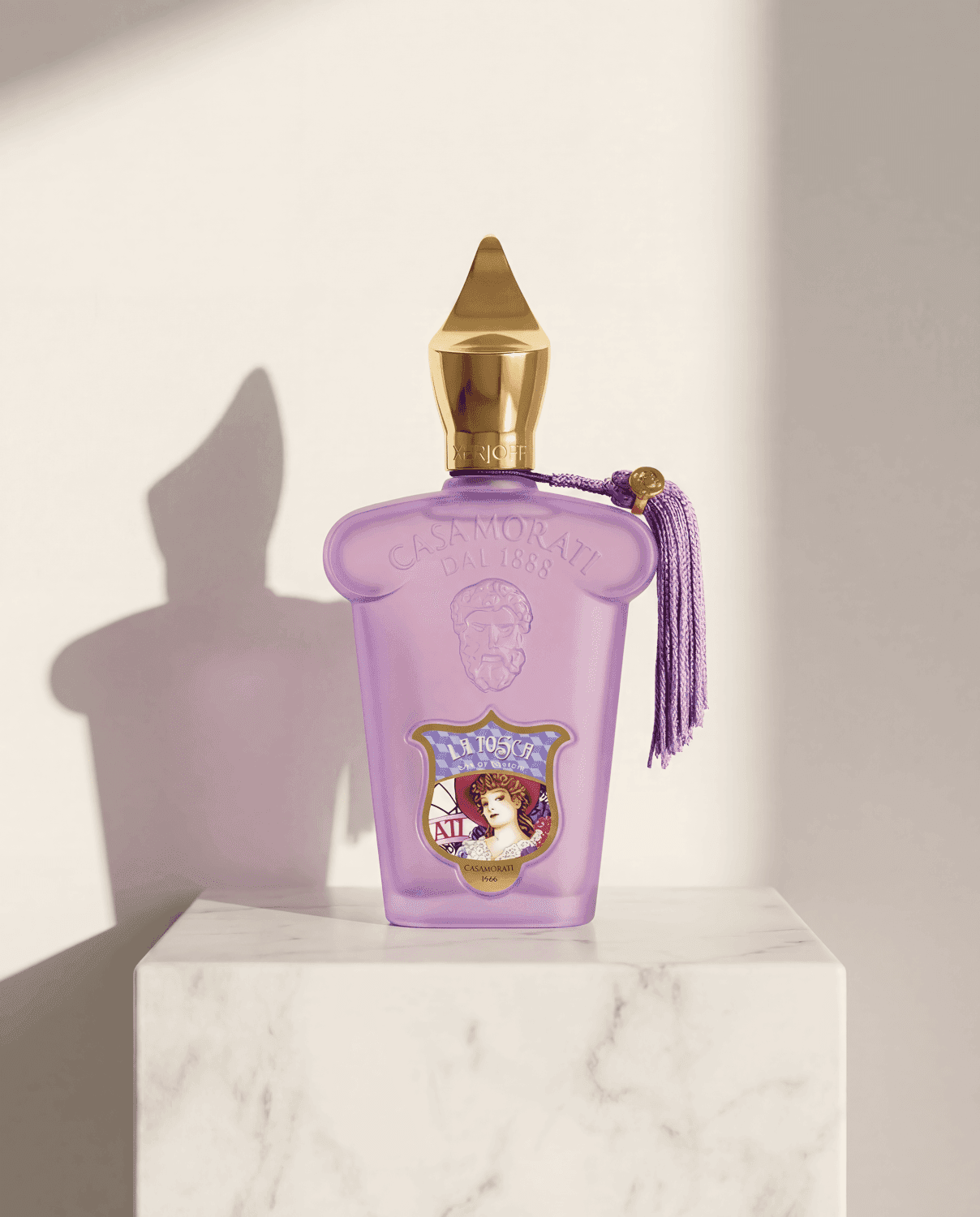 La Tosca by Xerjoff - Marble Product Shot January 2026 Fragrance