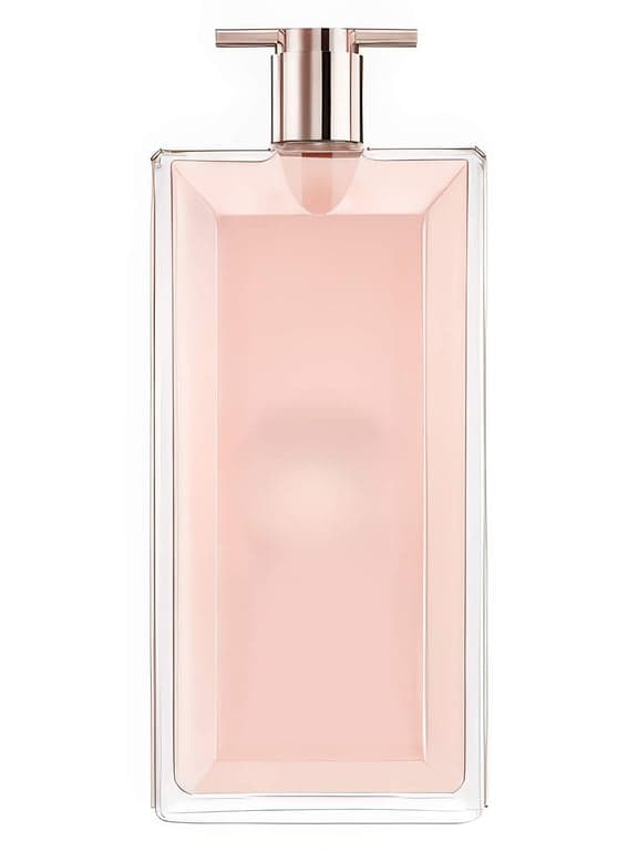 Lancôme Idôle perfume bottle – blurred decorative background