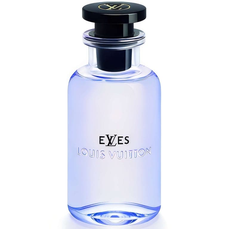 Louis Vuitton eLVes perfume bottle – blurred decorative background