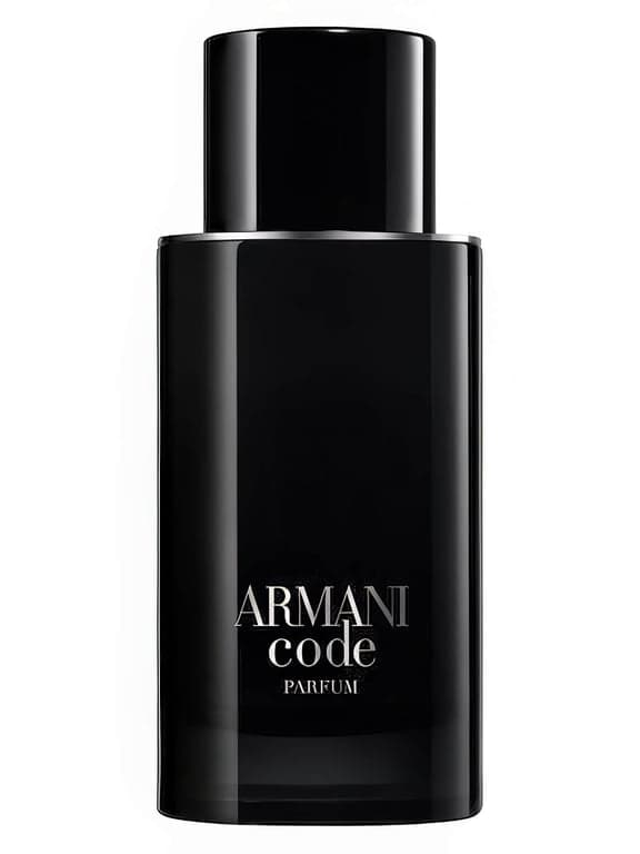 Giorgio Armani Armani Code Parfum perfume bottle – blurred decorative background