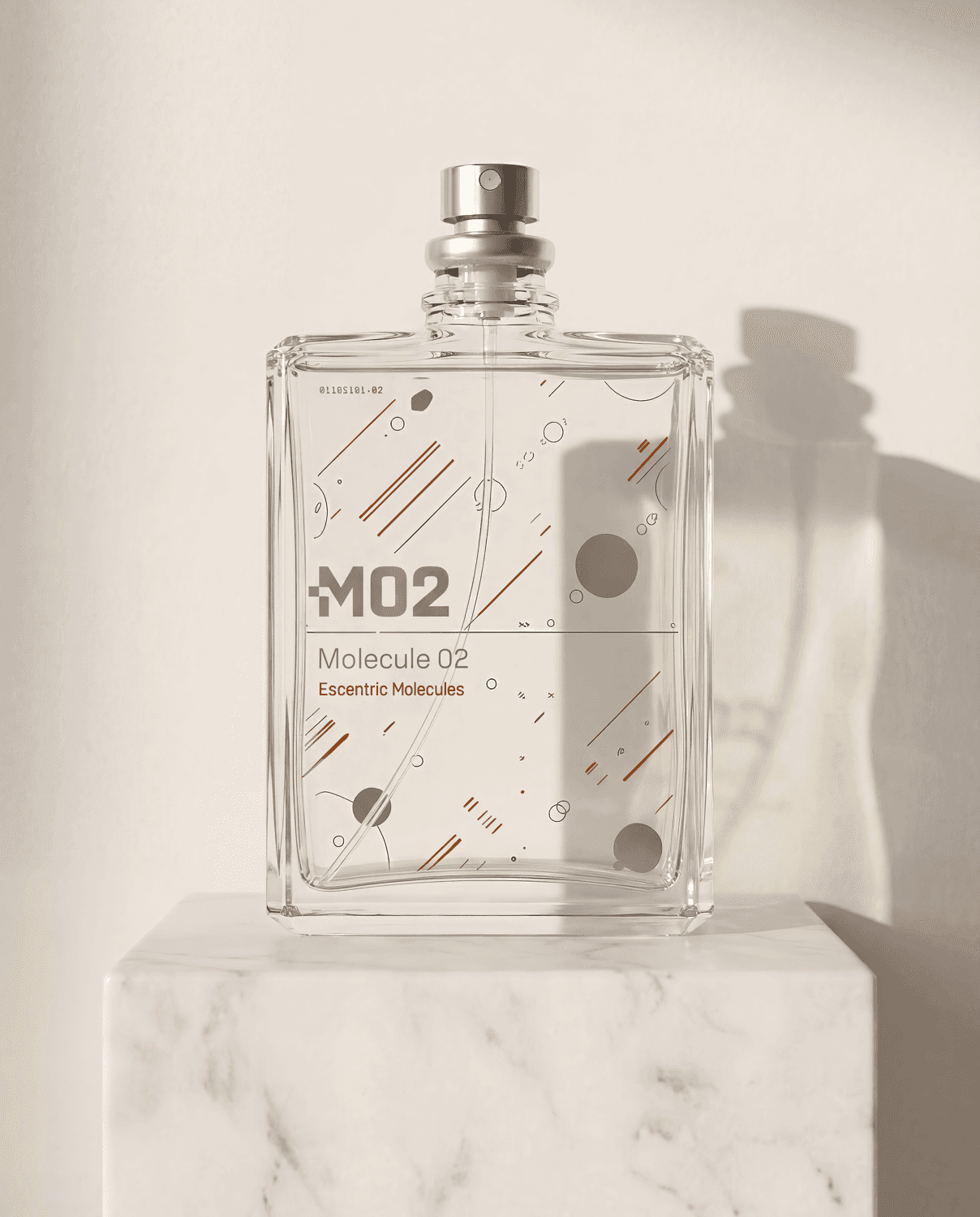 Molecule 02 by Escentric Molecules - Marble Product Shot January 2026 Fragrance