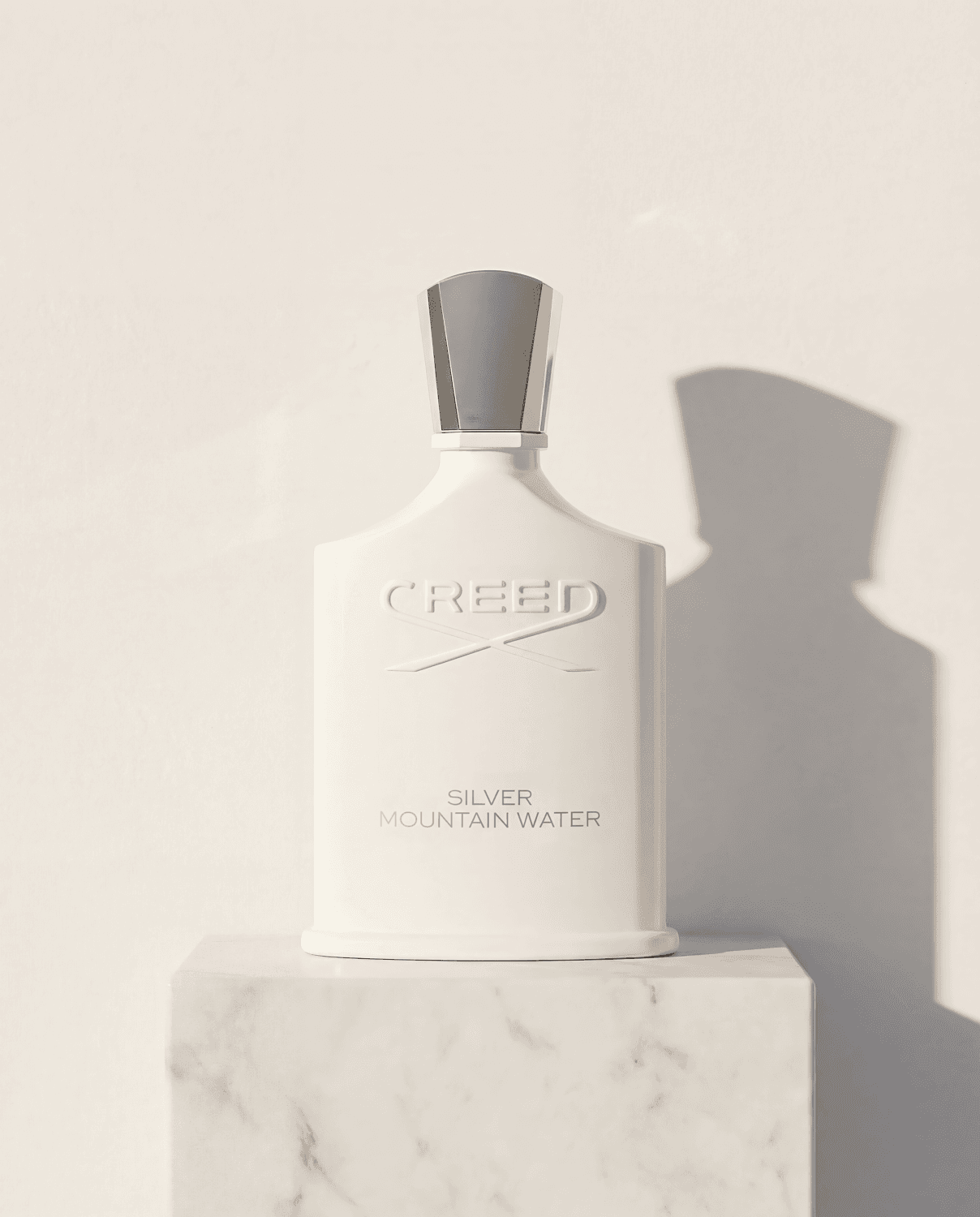 Silver Mountain Water by Creed - Marble Product Shot January 2026 Fragrance