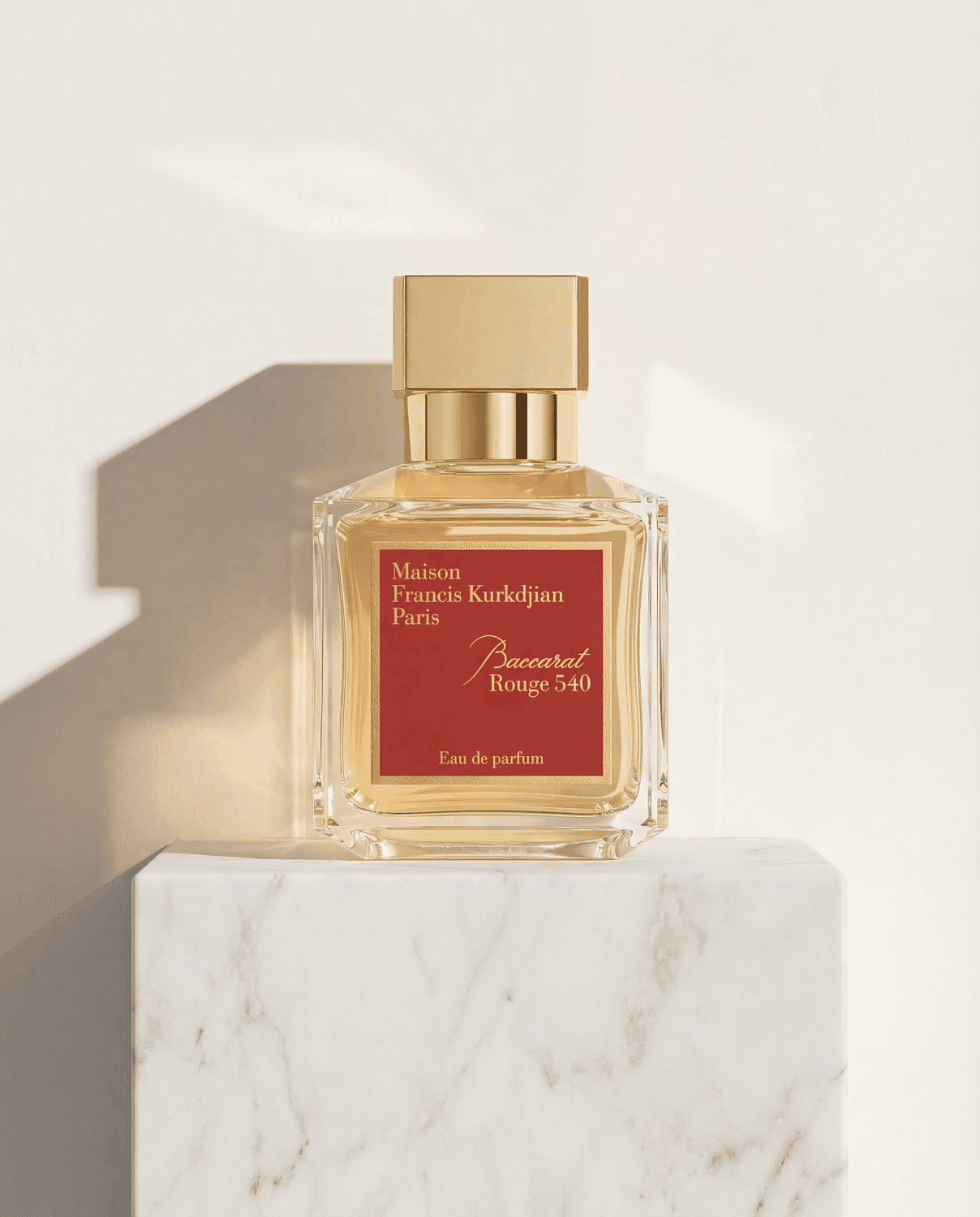 Baccarat Rouge 540 by Maison Francis Kurkdjian - Marble Product Shot January 2026 Fragrance