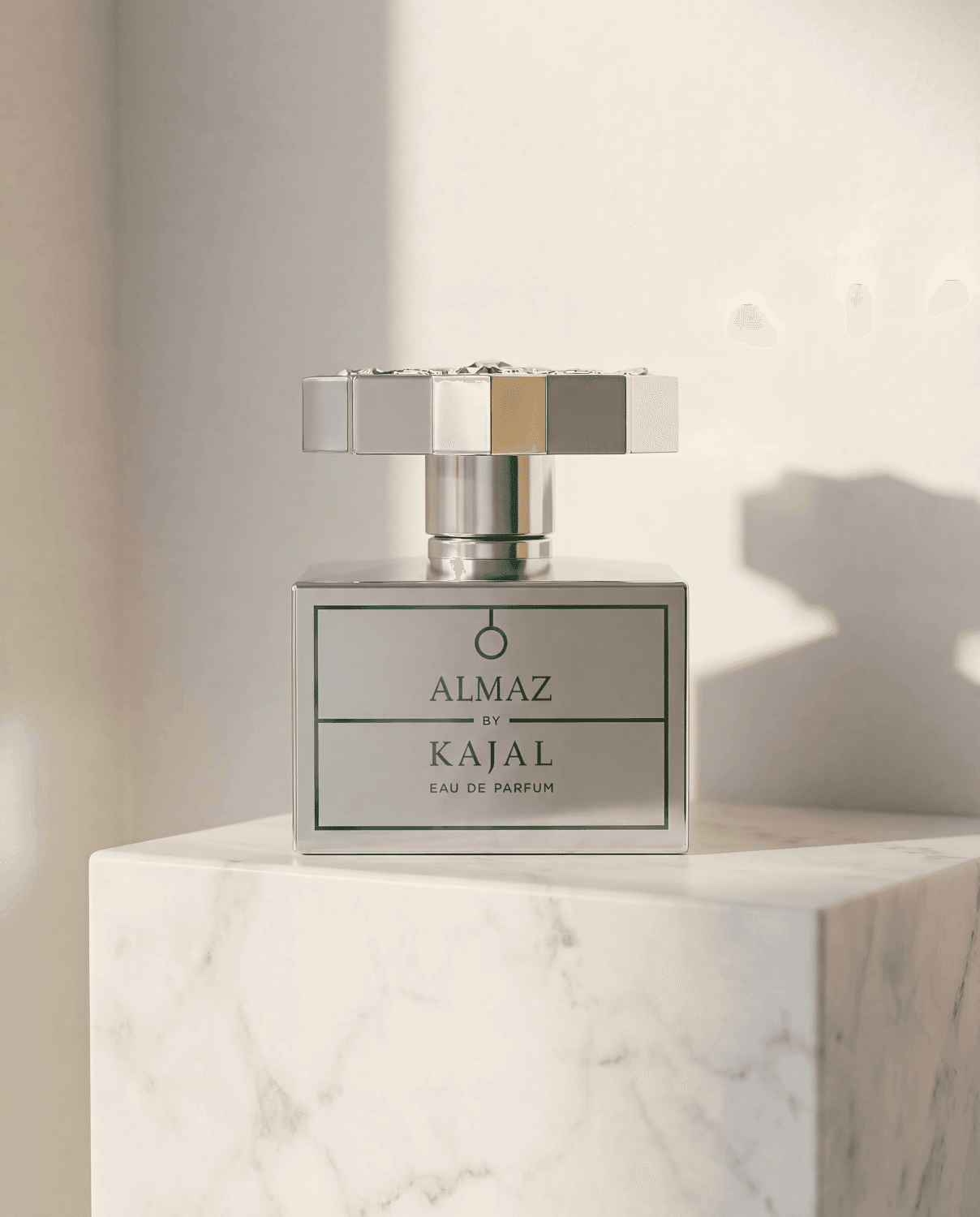 Almaz by Kajal - Marble Product Shot January 2026 Fragrance