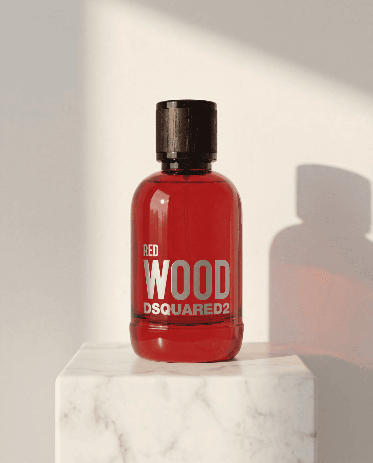 Red Wood by DSQUARED² - Marble Product Shot January 2026 Fragrance