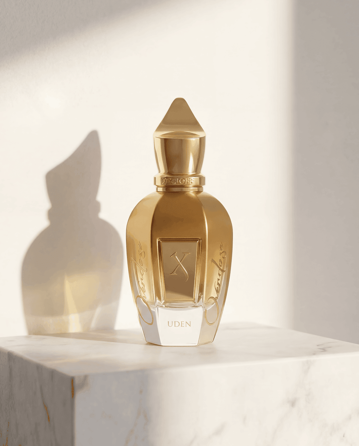 Uden Overdose by Xerjoff - Marble Product Shot January 2026 Fragrance