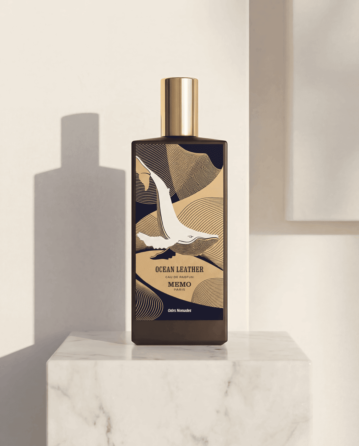 Ocean Leather by Memo Paris - Marble Product Shot January 2026 Fragrance