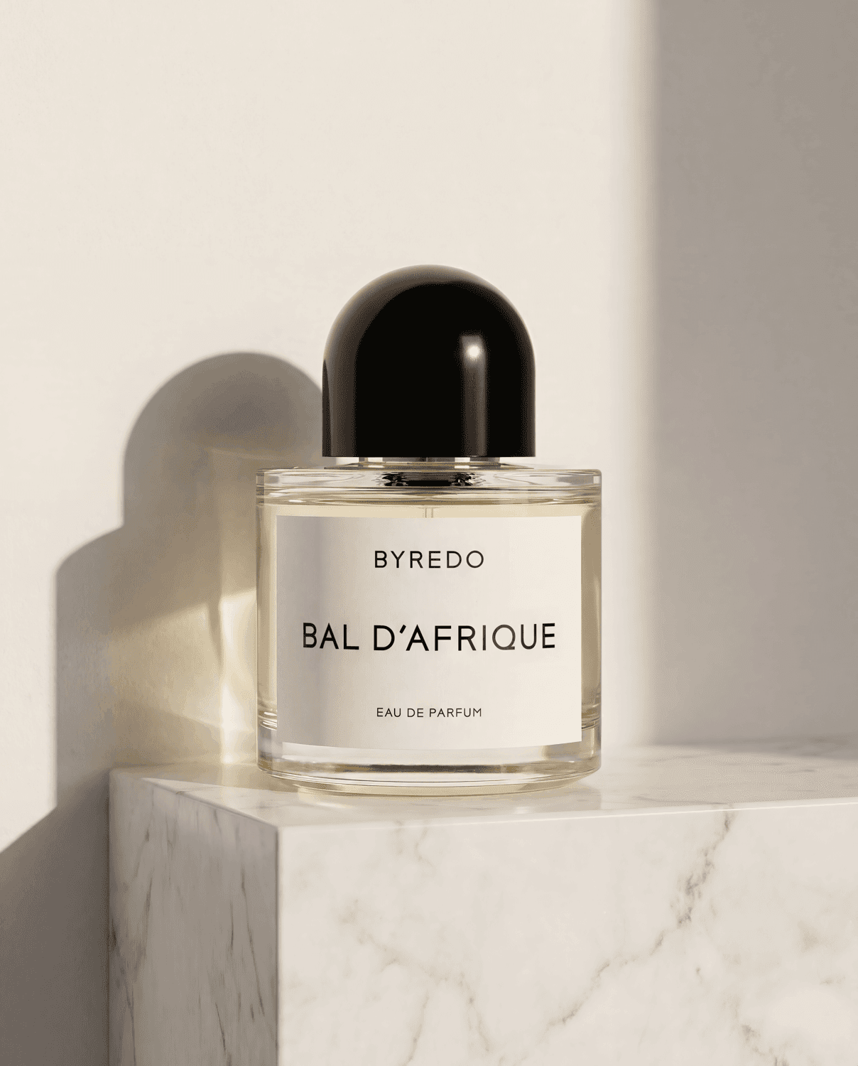 Bal d'Afrique by Byredo - Marble Product Shot January 2026 Fragrance