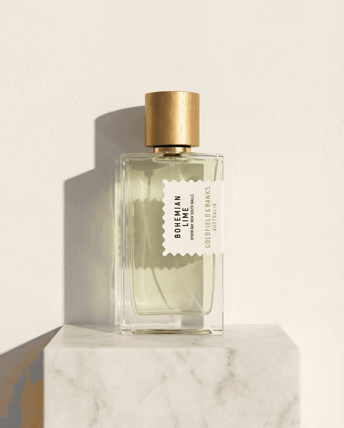 Bohemian Lime by Goldfield & Banks - Marble Product Shot January 2026 Fragrance