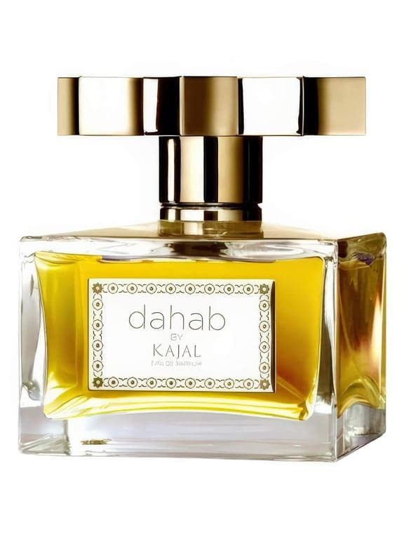 Kajal Dahab perfume bottle – blurred decorative background