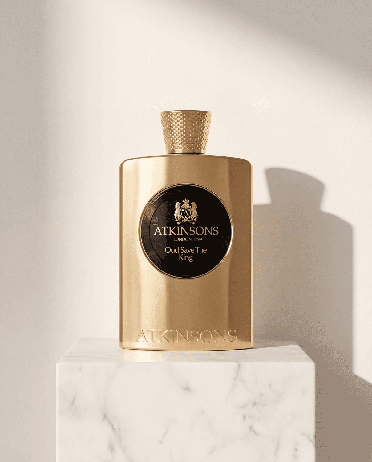 Oud Save The King by Atkinsons - Marble Product Shot January 2026 Fragrance