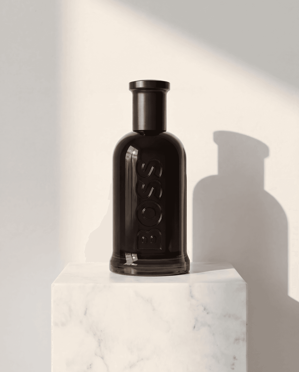 Boss Bottled Parfum by Hugo Boss - Marble Product Shot January 2026 Fragrance