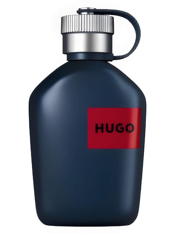 Hugo Boss Hugo Jeans Man perfume bottle – blurred decorative background