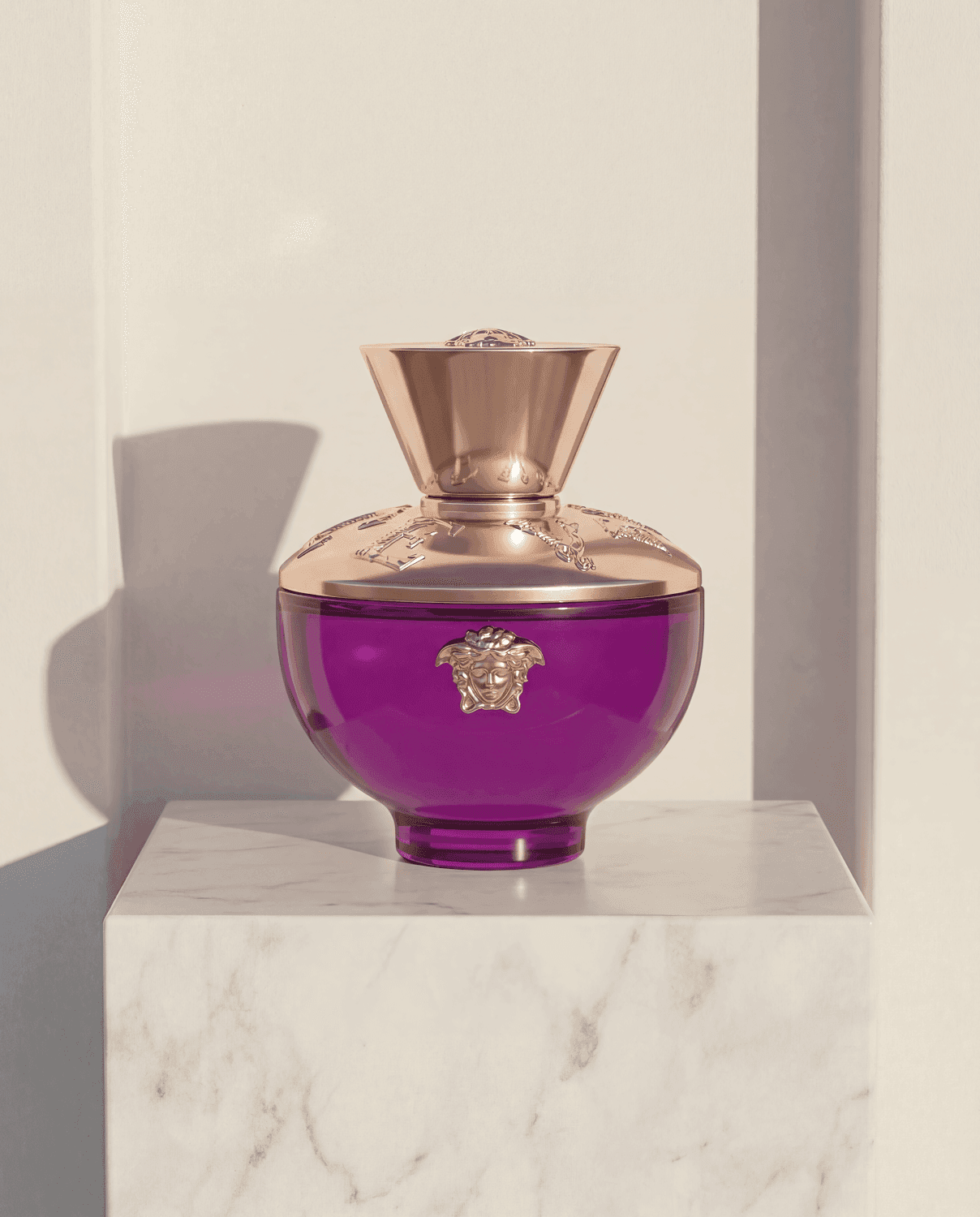 Versace Pour Femme Dylan Purple by Versace - Marble Product Shot January 2026 Fragrance