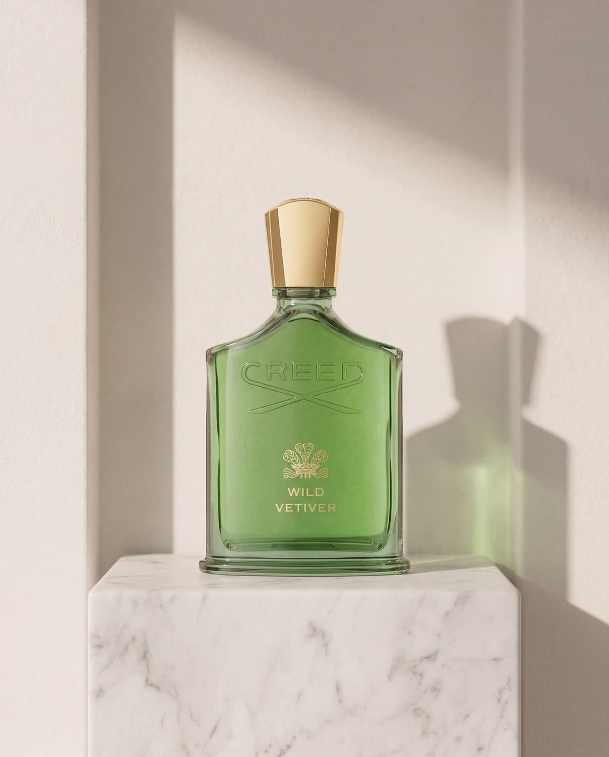 Wild Vetiver by Creed - Marble Product Shot January 2026 Fragrance