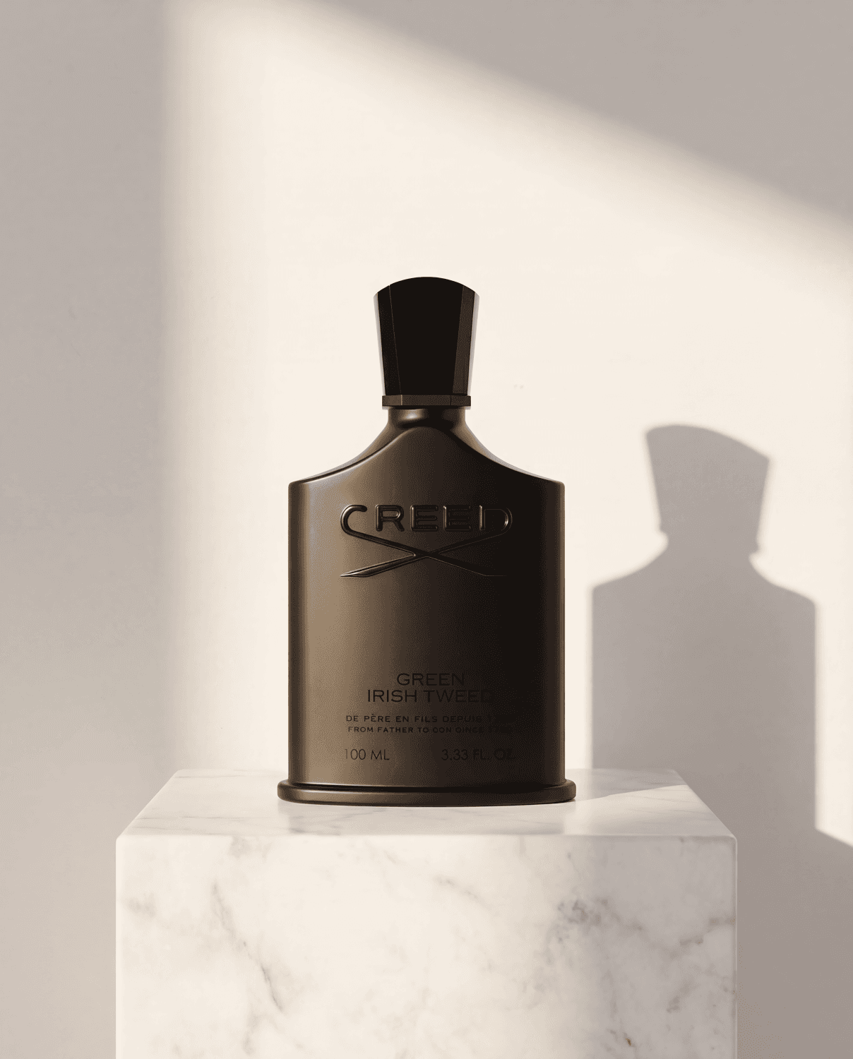 Green Irish Tweed by Creed - Marble Product Shot January 2026 Fragrance