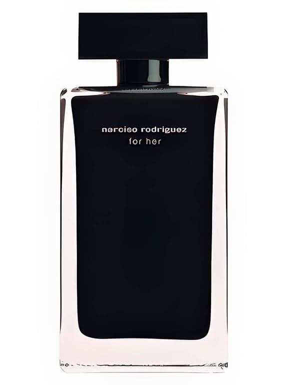 Narciso Rodriguez Narciso Rodriguez For Her perfume bottle – blurred decorative background