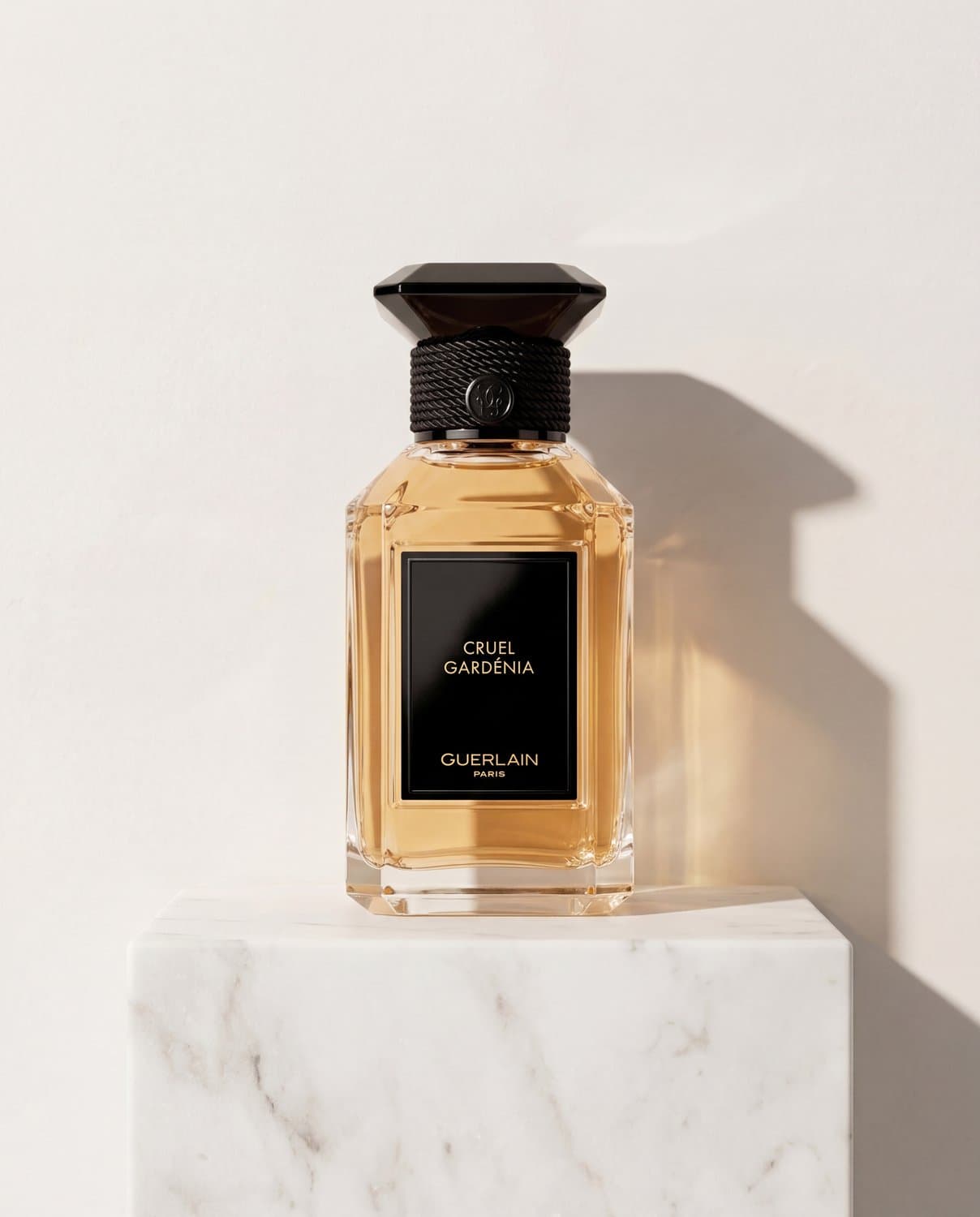 Cruel Gardénia by Guerlain - Marble Product Shot January 2026 Fragrance
