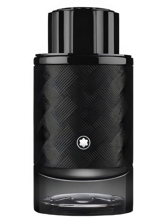 Montblanc Explorer Extreme perfume bottle – blurred decorative background