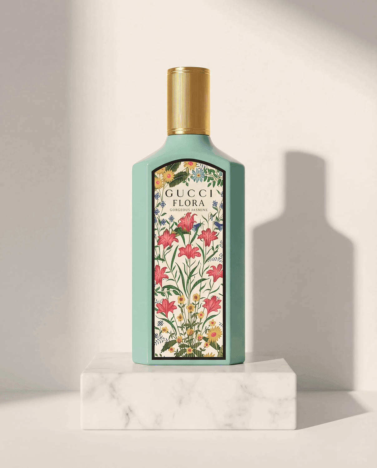 Flora Gorgeous Jasmine by Gucci - Marble Product Shot January 2026 Fragrance