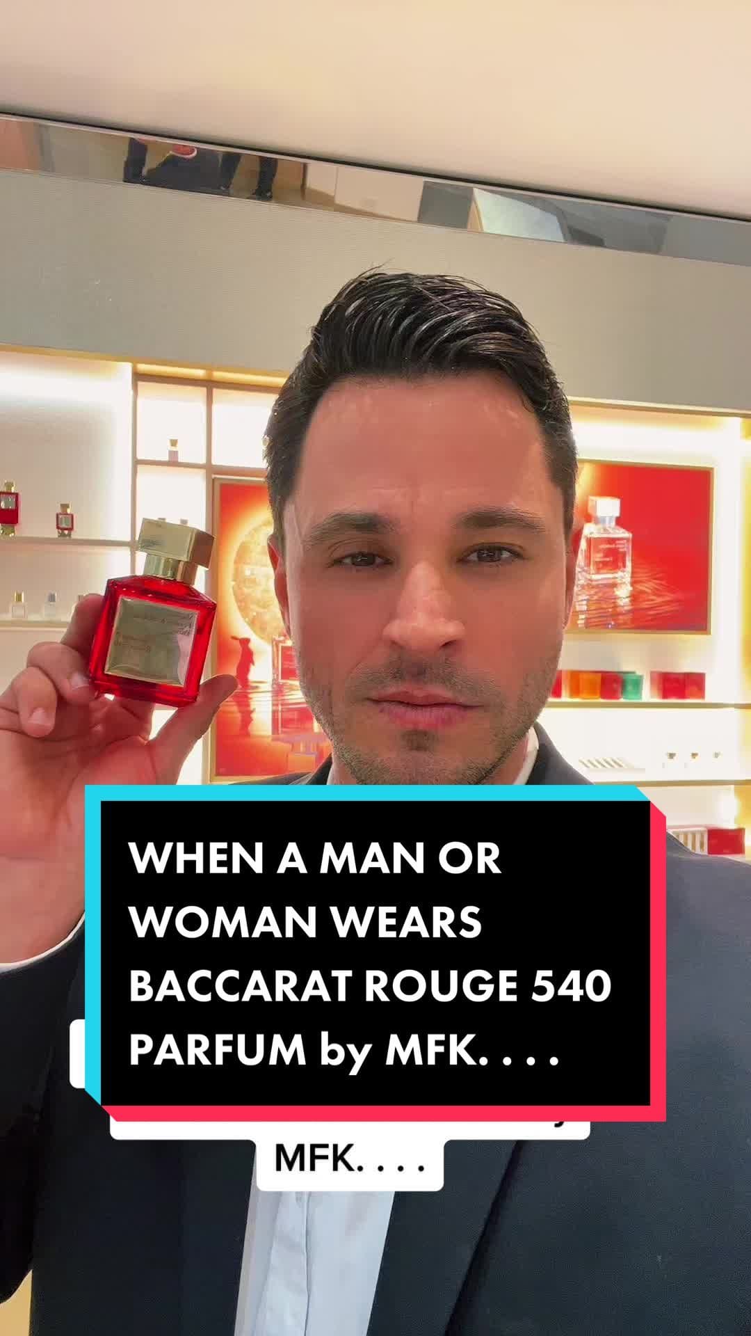 WHEN A MAN OR WOMAN WEARS BACCARAT ROUGE 540 PARFUM by MFK. . . .  #fragrance #parfum #woman #women #men #guys #foryou 