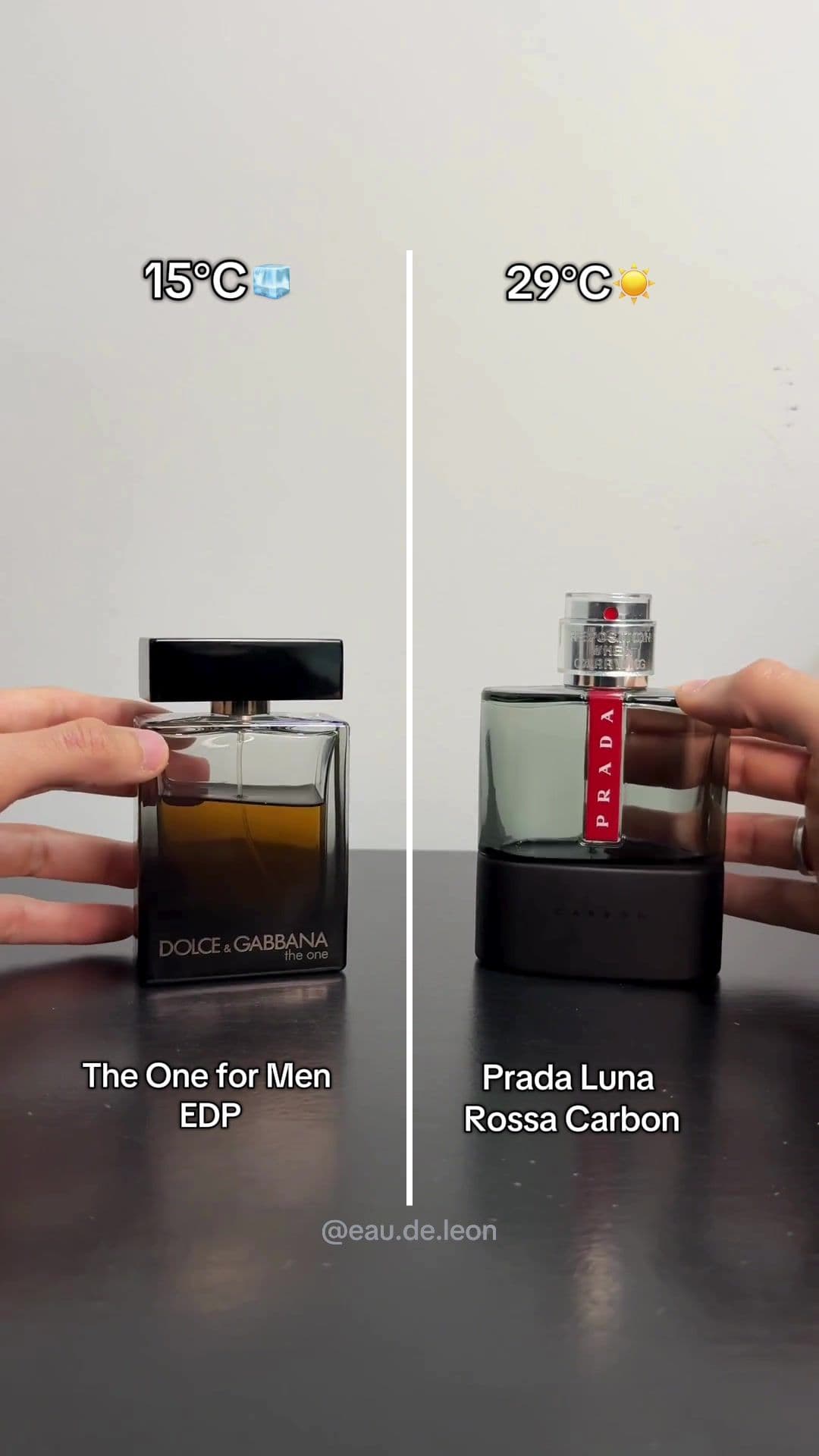 Frio ou calor? Dois climas duas fragrâncias☀️🧊  #fyp #fragrancetiktok #perfumes 