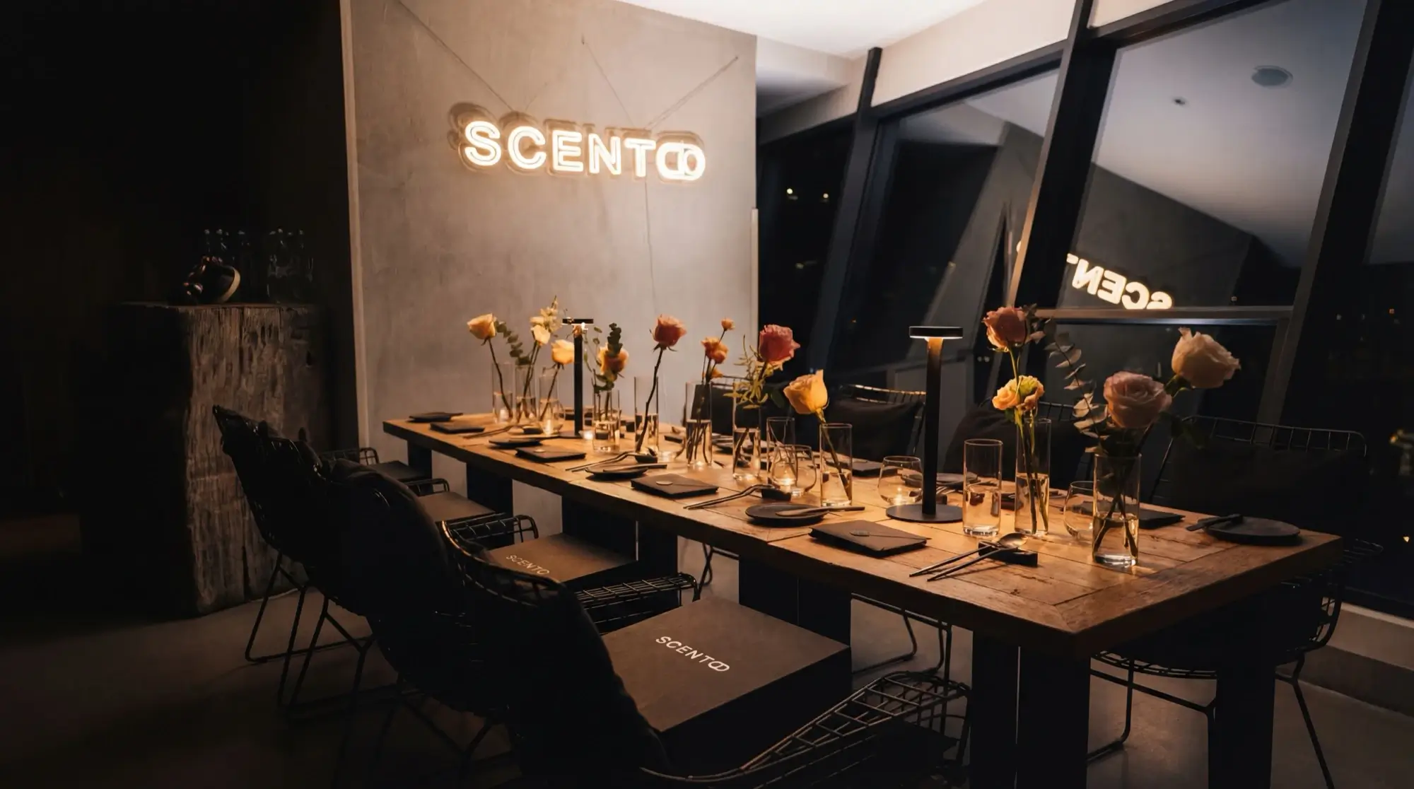 Scento headquarters and team working on curating luxury perfumes